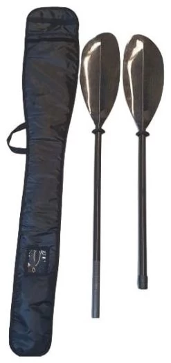 AirCanoe Full Carbone Kayak Paddle 2 Parts 210-220 Cm -Équipement De Surf aircanoe full carbon kayak paddle 2 parts 210 220 cm black 210 220 cm black 0 1