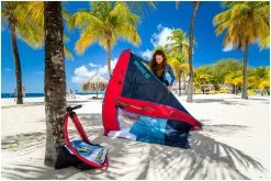 Duotone Irig One IInflatable Windsurf Sail S -Équipement De Surf duotone irig one inflatable windsurf sail s white orange 4