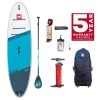 Red Paddle Co. Red Paddle Co 10'8 Ride MSL Inflatable SUP + Cruiser Tough Paddle White-Blue-Dark Blue -Équipement De Surf red paddle co 10 8 ride msl inflatable sup cruiser tough paddle white blue dark blue 0