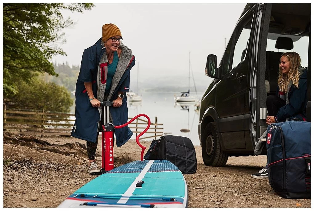 Red Paddle Co. Red Paddle Co 11'0 Compact MSL Inflatable SUP White-Teal-Dark Blue 11 Red Paddle Co. Red Paddle Co 11'0 Compact MSL Inflatable SUP White-Teal-Dark Blue – Image 9