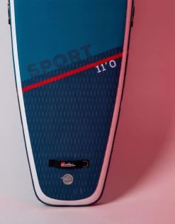 Red Paddle Co. Red Paddle Co 11'0 Sport MSL Inflatable SUP + Hybrid Tough Paddle White-Blue-Dark Blue -Équipement De Surf red paddle co 11 0 sport msl inflatable sup hybrid tough paddle white blue dark blue 4