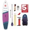 Red Paddle Co. Red Paddle Co 11'0 Sport MSL Inflatable SUP + Hybrid Tough Paddle White-Purple-Dark Blue -Équipement De Surf red paddle co 11 0 sport msl inflatable sup hybrid tough paddle white purple dark blue 0