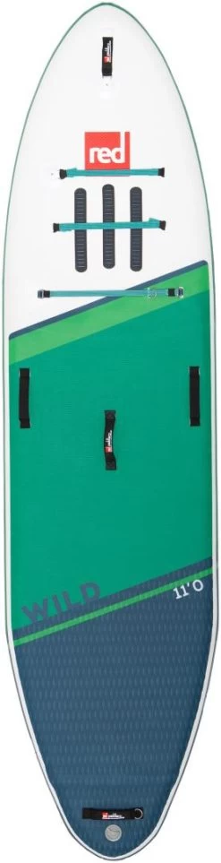 Red Paddle Co. Red Paddle Co 11'0 Wild MSL Inflatable SUP White-Teal-Dark Blue -Équipement De Surf red paddle co 11 0 wild msl inflatable sup white teal dark blue 2