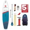 Red Paddle Co. Red Paddle Co 11'3 Sport MSL Inflatable SUP + Hybrid Tough Paddle White-Blue-Dark Blue -Équipement De Surf red paddle co 11 3 sport msl inflatable sup hybrid tough paddle white blue dark blue 0
