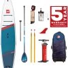 Red Paddle Co. Red Paddle Co 12’8 Sport MSL Inflatable SUP + Hybrid Tough Paddle White-Blue-Dark Blue -Équipement De Surf red paddle co 12 6 sport msl inflatable sup hybrid tough paddle white blue dark blue 0