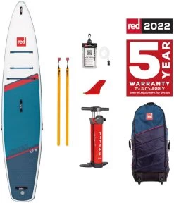 Red Paddle Co. Red Paddle Co 12’8 Sport MSL Inflatable SUP White-Blue-Dark Blue -Équipement De Surf red paddle co 12 6 sport msl inflatable sup white blue dark blue 4