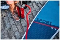 Red Paddle Co. Red Paddle Co 12’8 Sport MSL Inflatable SUP White-Blue-Dark Blue -Équipement De Surf red paddle co 12 6 sport msl inflatable sup white blue dark blue 8