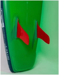 Red Paddle Co. Red Paddle Co 12’8 Voyager MSL Inflatable SUP + Prime Paddle White-Green-Dark Blue -Équipement De Surf red paddle co 12 6 voyager msl inflatable sup prime paddle white green dark blue 4