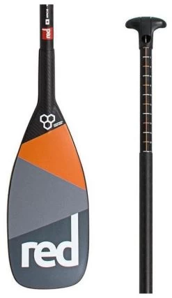 Red Paddle Co. Red Paddle Co Ultimate Leverlock 3 Piece Adjustable SUP Paddle Black-Orange